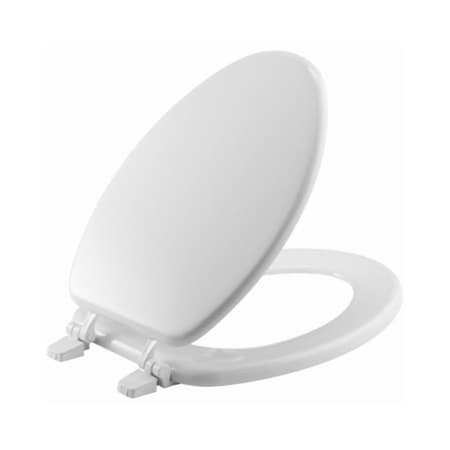 Chesterfield White Elongated Molded Wood Toilet Seat CH3245257